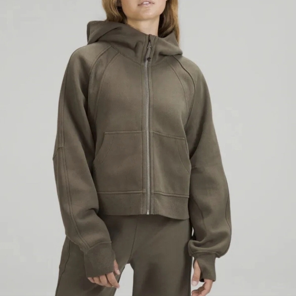 Lululemon Scuba Oversized Full Zip Hoodie In Carob Brown